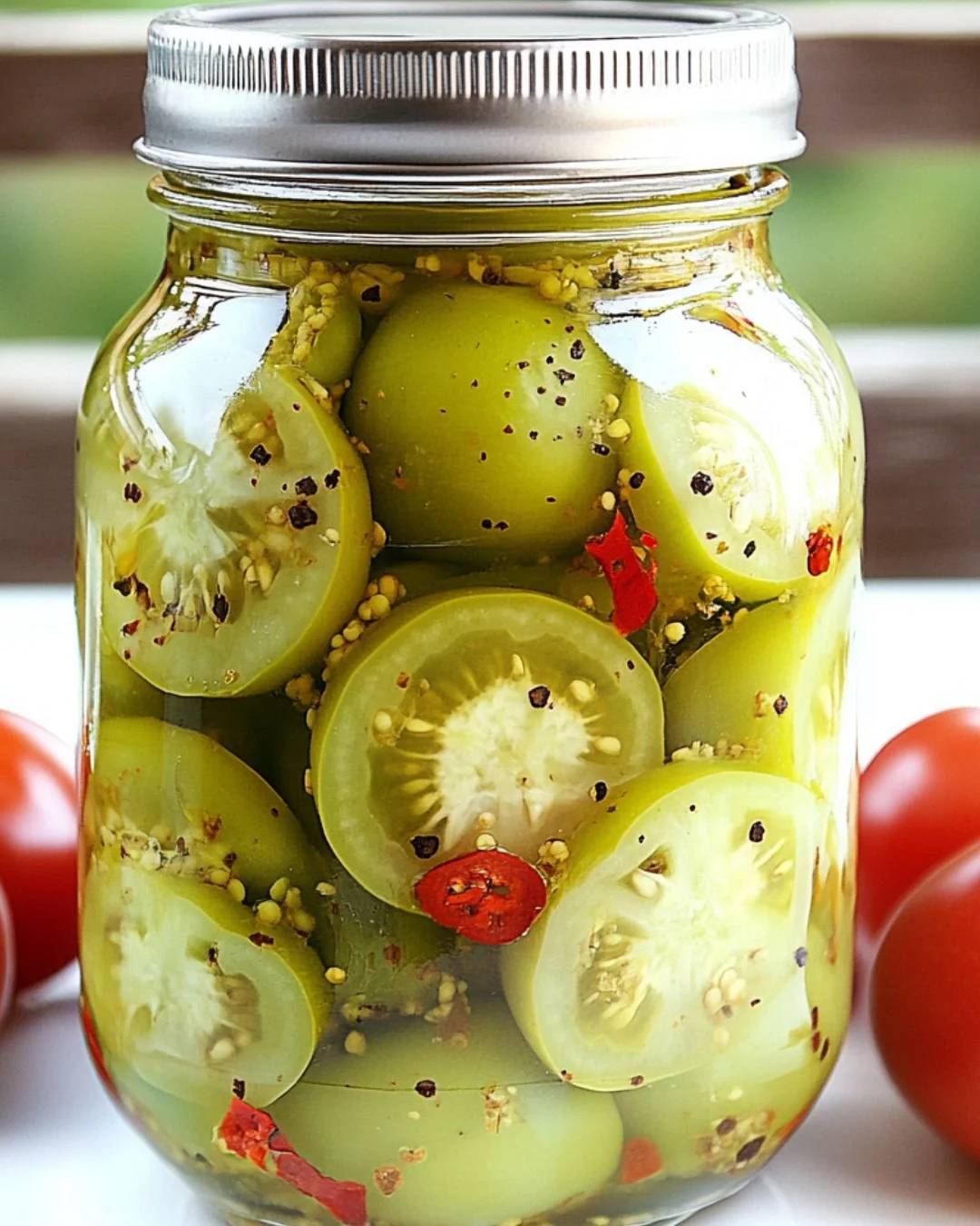 Bold Flavor, Crisp Texture: Quick Pickled Green Tomatoes